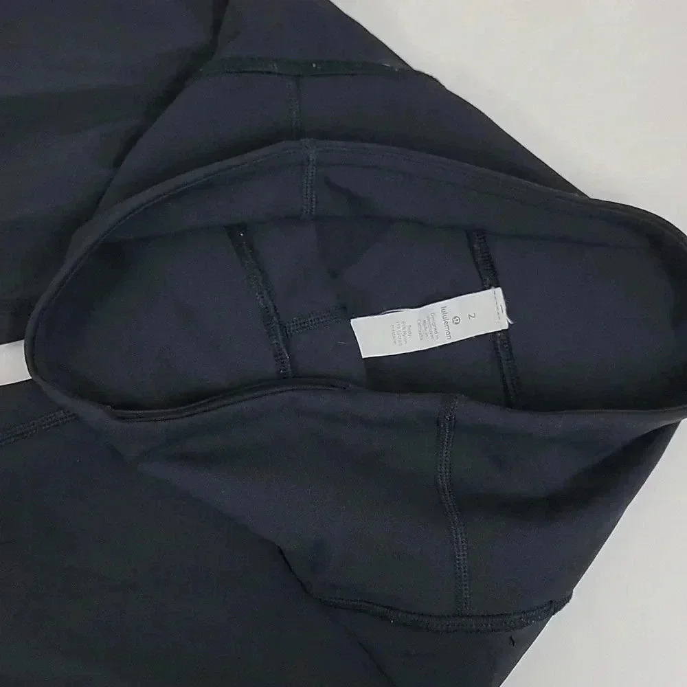Lululemon Wunder Under Crop *Mid-Rise Full-On Luxtreme 21"Black - Picture 6 of 13